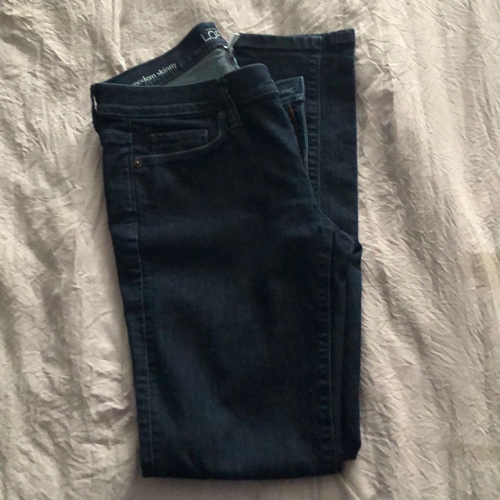 Dark blue jeans